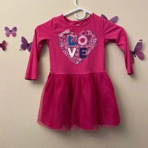 Love long sleeve girls dress